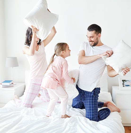 Pillow Fight with Family