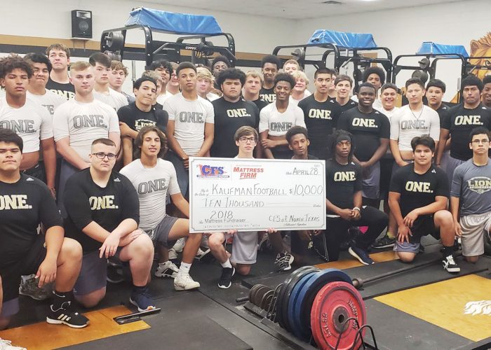 CFS Dallas's Check for $10,000