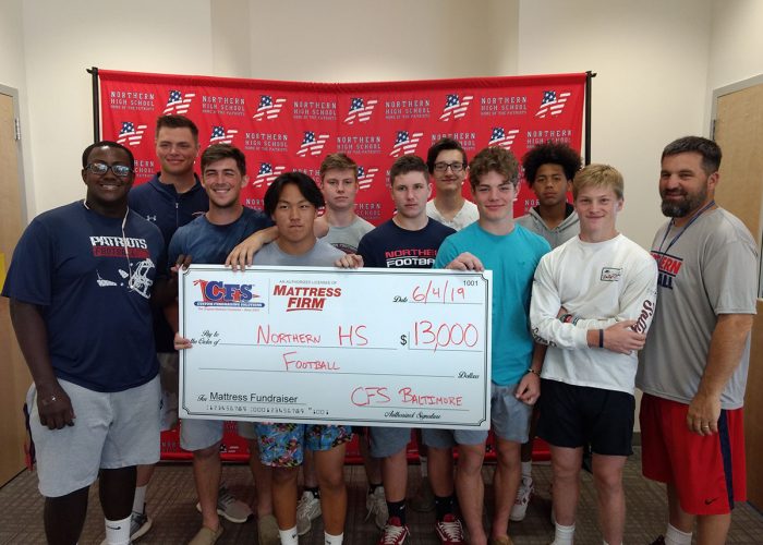 Northern Highschool Football Check for $13,000