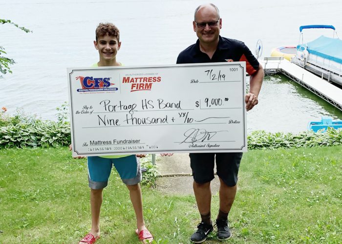 CFS Milwaukee's check for $9000