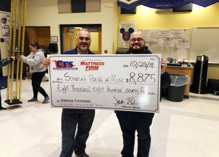 CFS Somerset Friends of Music Check for $8875